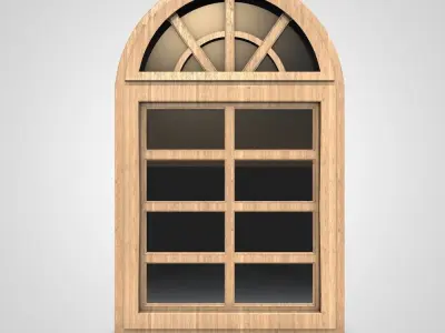 Wooden Window  3D model