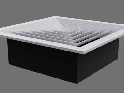Air Vent 3A Low-poly 3D model