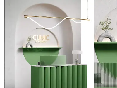 Green Clinic Reception 3D model