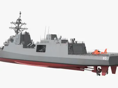  Constellation Class Frigate With MH-65 Dolphin 