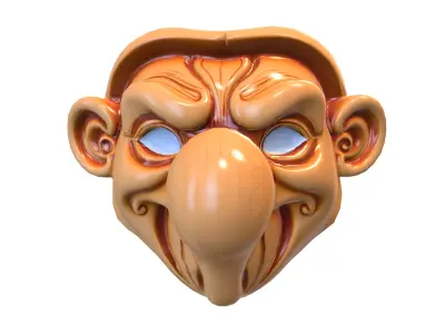 Mask sinister pack Low-poly 3D model