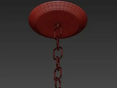 Clover 8 Light Chandelier 3D model