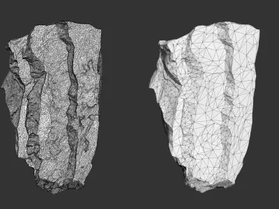 6 Modular Sharp Cliffs - 250712 Low-poly 3D model