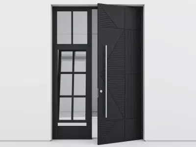 Aluminium door 266 3D model