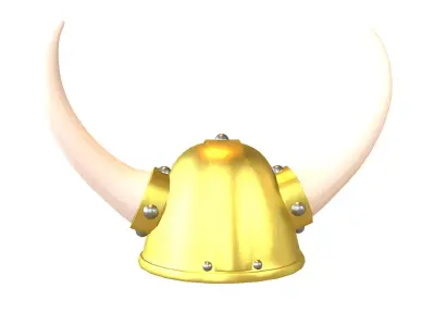 Viking Hat V1 004 Low-poly 3D model