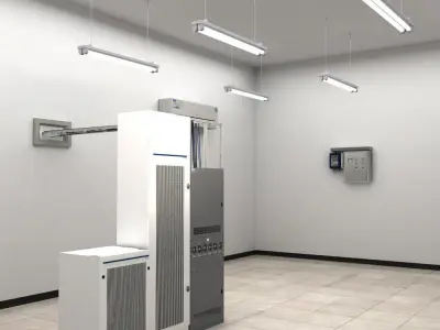 Telecom Power Center Room 02 3D model