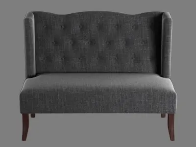 classic confort chair Low-poly 3D model