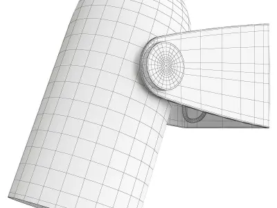 BULLET WALL Low-poly 3D model