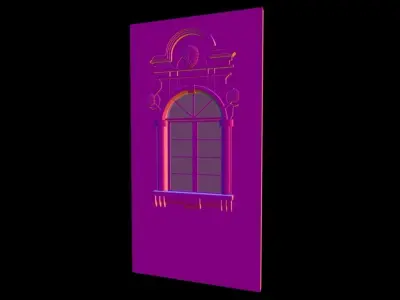 Classic 9 window 3D model