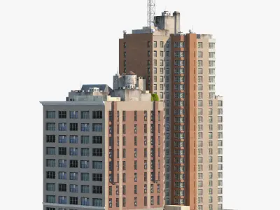 Heywood LLC Building  Low-poly 3D model