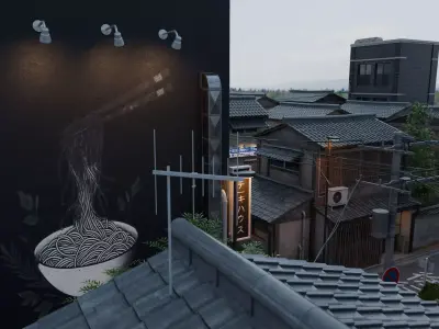 Streets of Japan 3D model