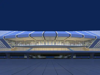 fosan railway station 3D model