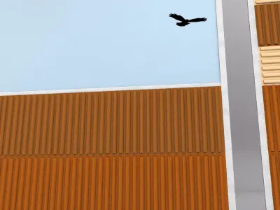 Noise barrier big 3D model