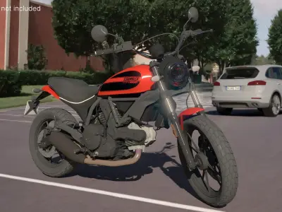  Ducati Scrambler Icon Rigged 