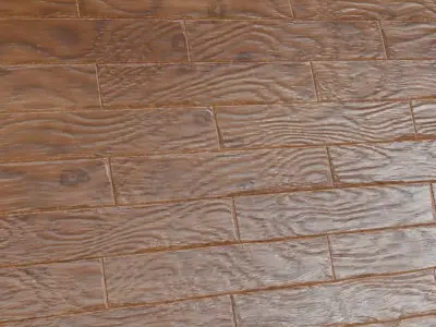 Polished Natural Oak Parquet PBR Texture