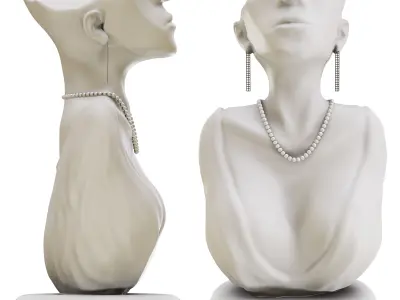 Yalikop Jewelry Mannequin Display 3D model