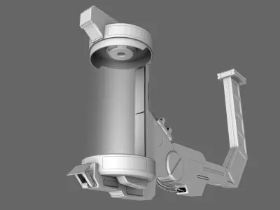 Sci Fi Lab Pod Tank 3D model