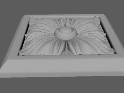 rosette flower 3D model 18