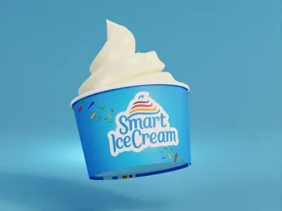 ice cream cup  Free 3D model