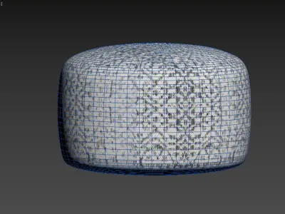 POUF LIV 40X60 SEA BLUE 3D model