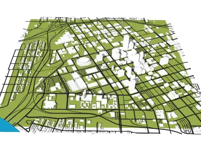 Downtown Tulsa Oklahoma 3D model
