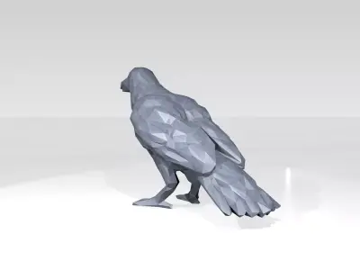 Crow Low Poligonal 3D model