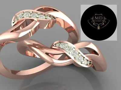 The Gioia Ring 3D print model