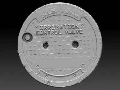 Irrigation Control Valve Utility Cover 3D model