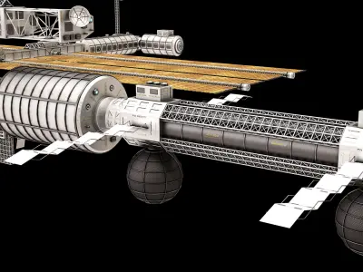 Sci Fi Space Station 02  3D model