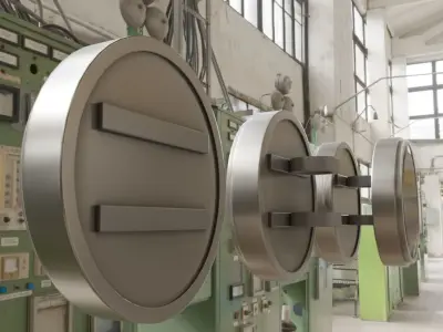 Station Clock Remastered Low-poly 3D model