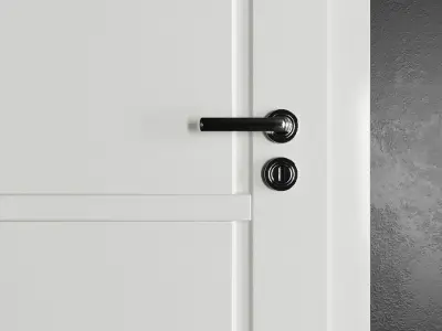 PS Modern Door Series 3 Low-poly 3D model