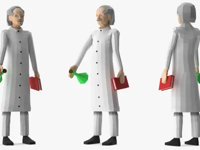  Big Rigged Low Poly Characters Collection for Maya 