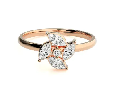 Women ring 3D print model 140