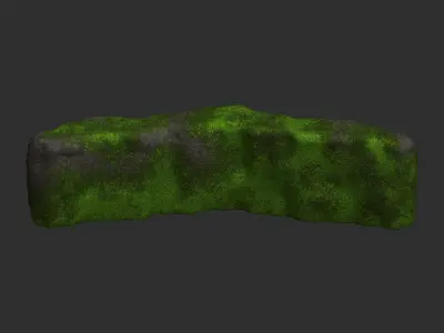 Cave Wall 3 - Moss 2 Low-poly 3D model