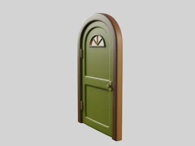 Cartoon Door 14a 3D model