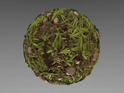 Forest - Stylised PBR Texture - Material 3D model