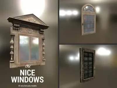 Old Windows Low-poly 3D model