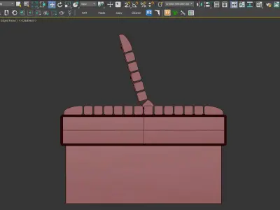 Modern Bench Seating Furniture 3D model