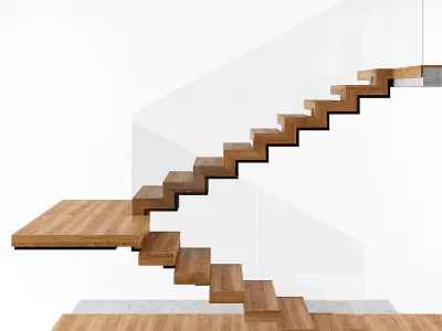Modern Interior Stair 3D model