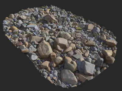 Beach Photogrammetry Pack Low-poly 3D model
