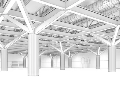 Contemporary Warehouse Gallery 18 3D model