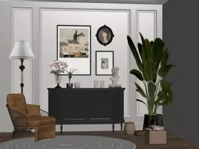 French retro 3D model