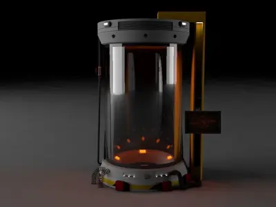 BEST AND THE CHEAPEST LAB CAPSULE CHAMBER Low-poly 3D model
