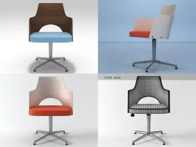 Cortina Easy Chair 3D model