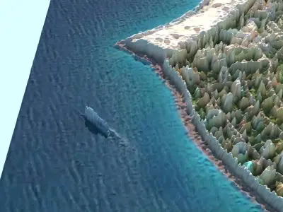 Pearl Jumeirah Island 3D model