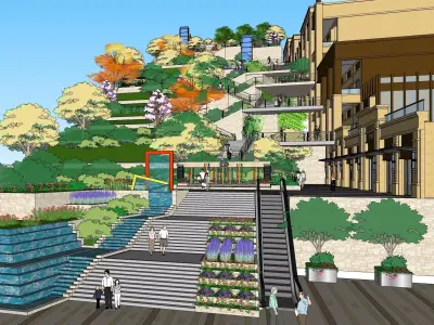 Sketchup Landscape Park 181 3D model