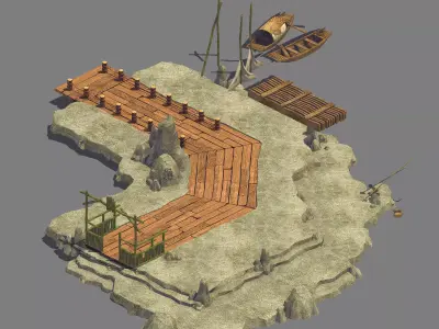 Small - Dock - Dock 03 3D model