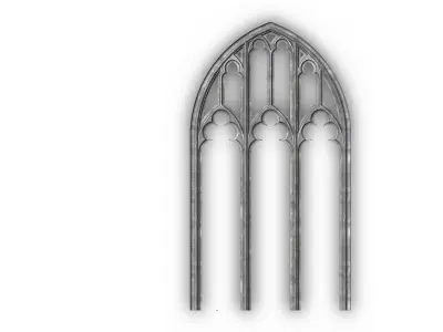 Arch from St Dunstan in the East London Park 3D model