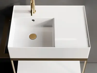 Scarabeo Ceramiche Solid Vanity Unit Set 5 3D model