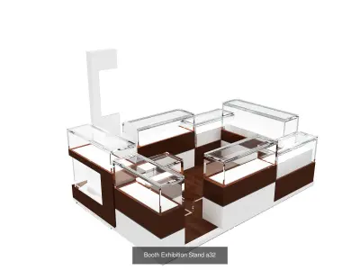 Booth Exhibition Stand G16 3D Model Pack